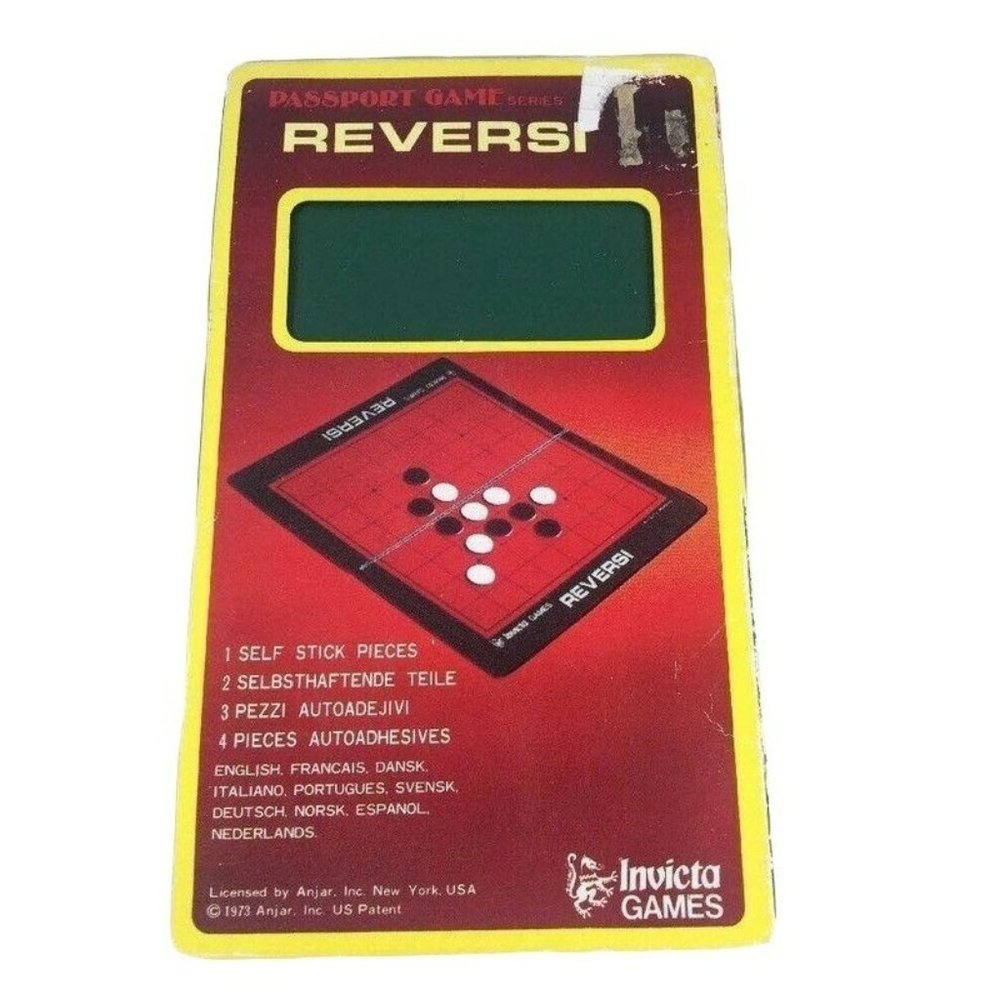 Vintage Invicta Games Passport Game REVERSI 1973 Anjar Mastermind